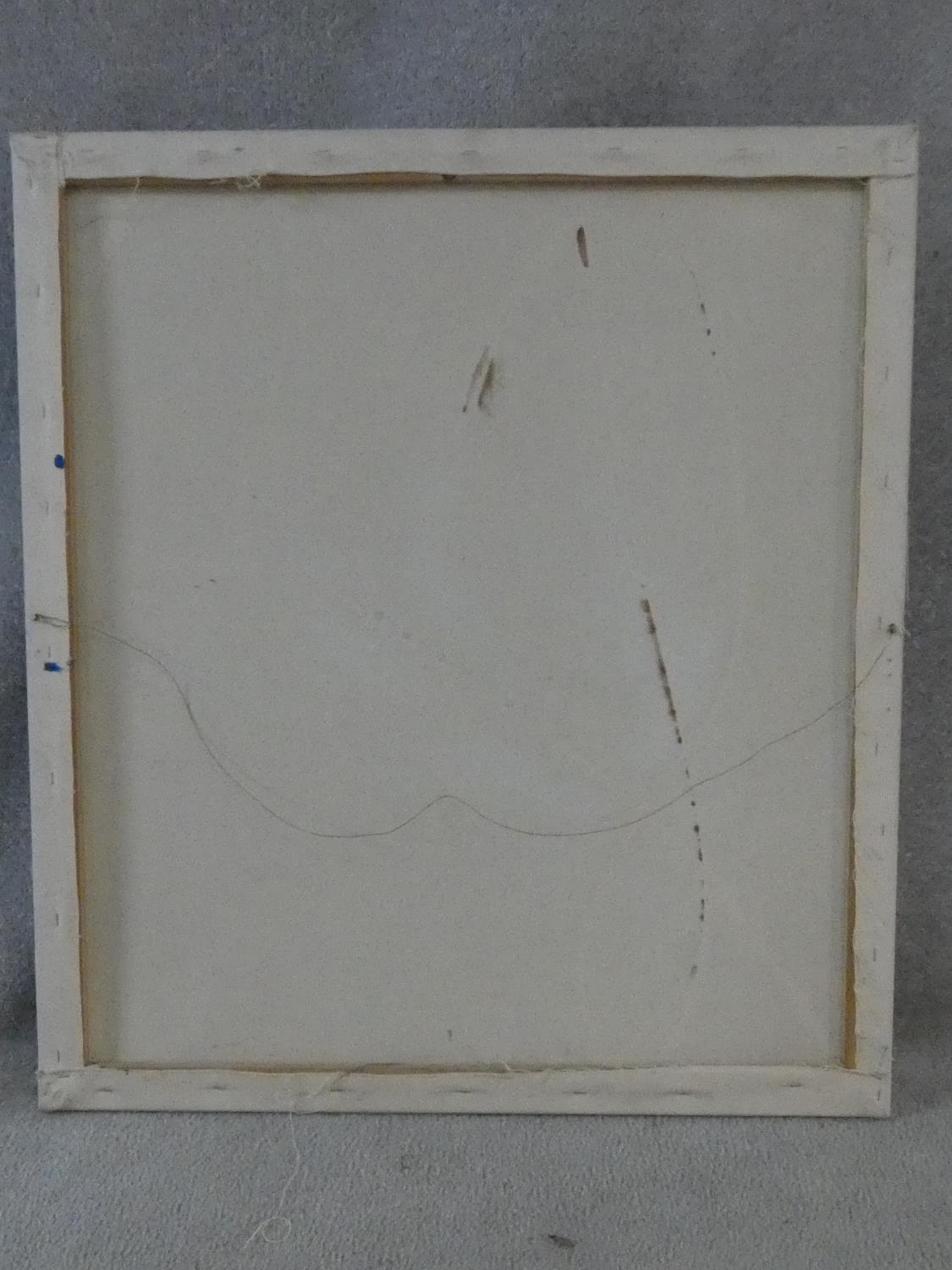 An oil on canvas, abstract composition, unsigned. H.91 W.81cm - Image 6 of 6