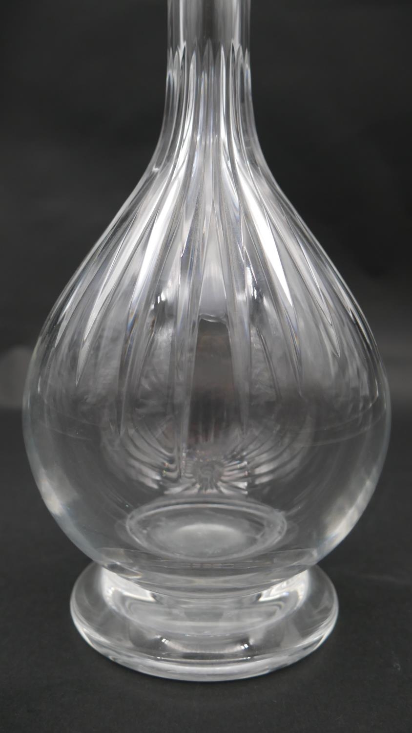 A Baccarat cut crystal decanter with stopper and two 'Massena' Baccarat wine glasses. H.35cm ( - Image 5 of 11