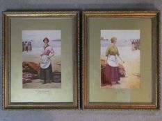 After Ralph Todd (1856-1932) A pair of framed and glazed prints, "The Call" and "The boats are