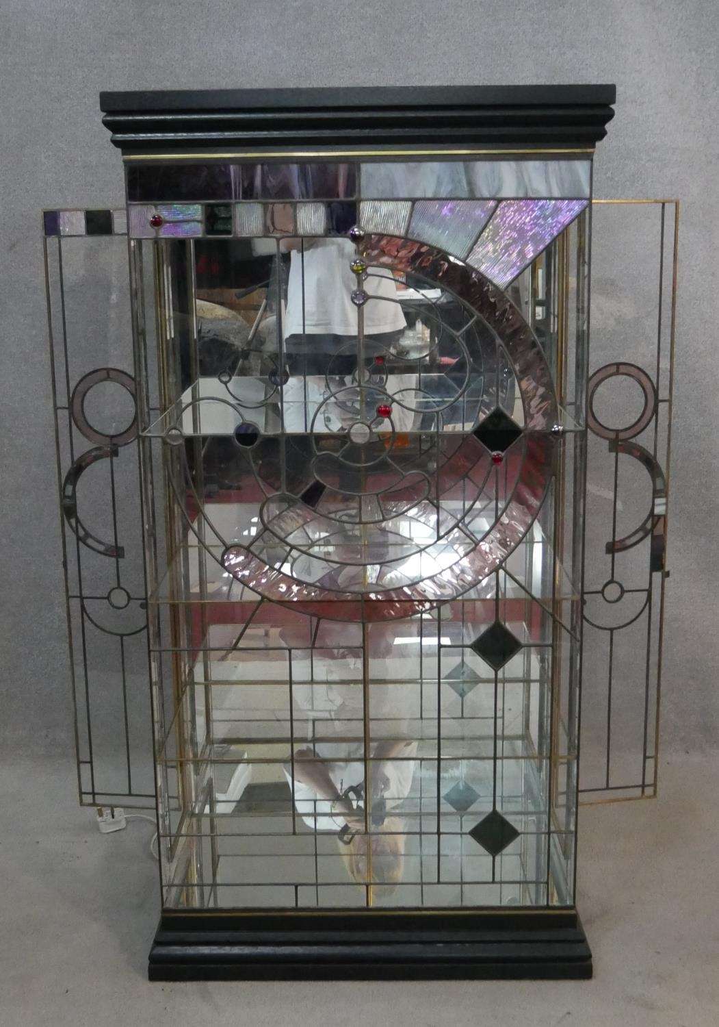 A contemporary Glasgow School inspired display cabinet, one from a pair designed by Ruben Caruana - Image 4 of 6