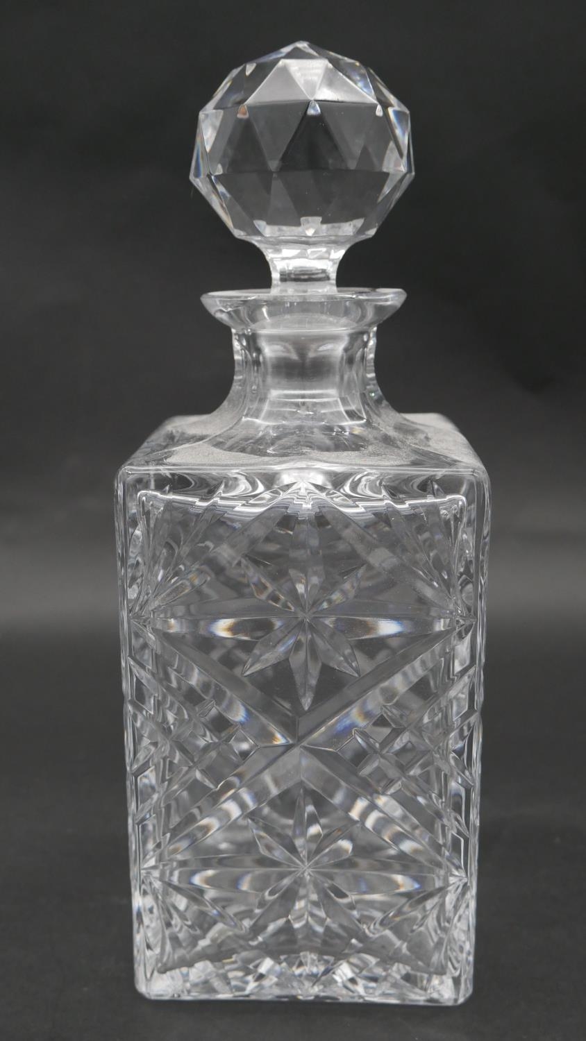 A pair of mallett form cut crystal decanters with stoppers and two other decanters. H.26.5cm ( - Image 2 of 7