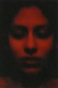 A negative fine art print by Israeli artist Hanna Sahar, Ash'lon Beauty series, 2010, signed by