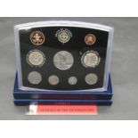 A Royal Mint 2001 United Kingdom 10-Piece proof set Glimpses of the Victorian Era, with COA and blue