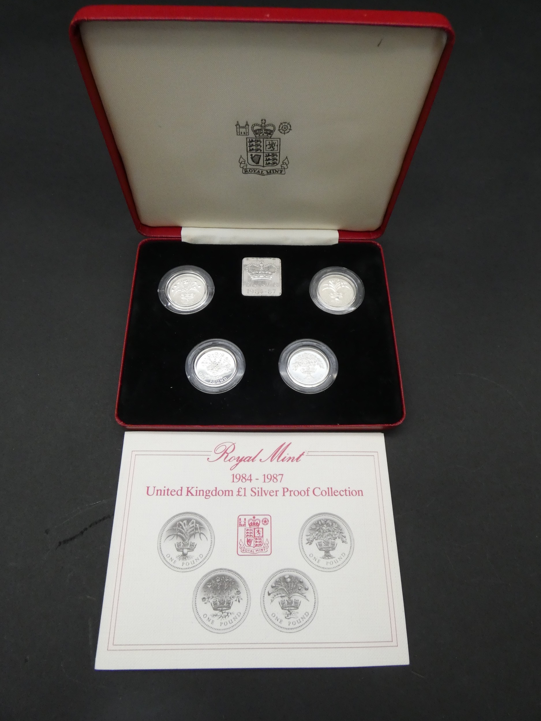 Royal Mint 2003 and 2004 United Kingdom silver proof landmarks pattern set with COAs and in - Image 2 of 9