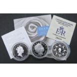 A Royal Mint 1993 UK Coronation 40th Anniversary Silver Proof £5 Crown with COA, Royal Mint United