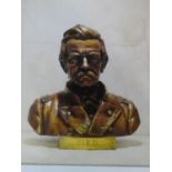 A photograph by American artist Matt Ducklo, bust of General Edward Ord, framed and glazed. H.37 W.