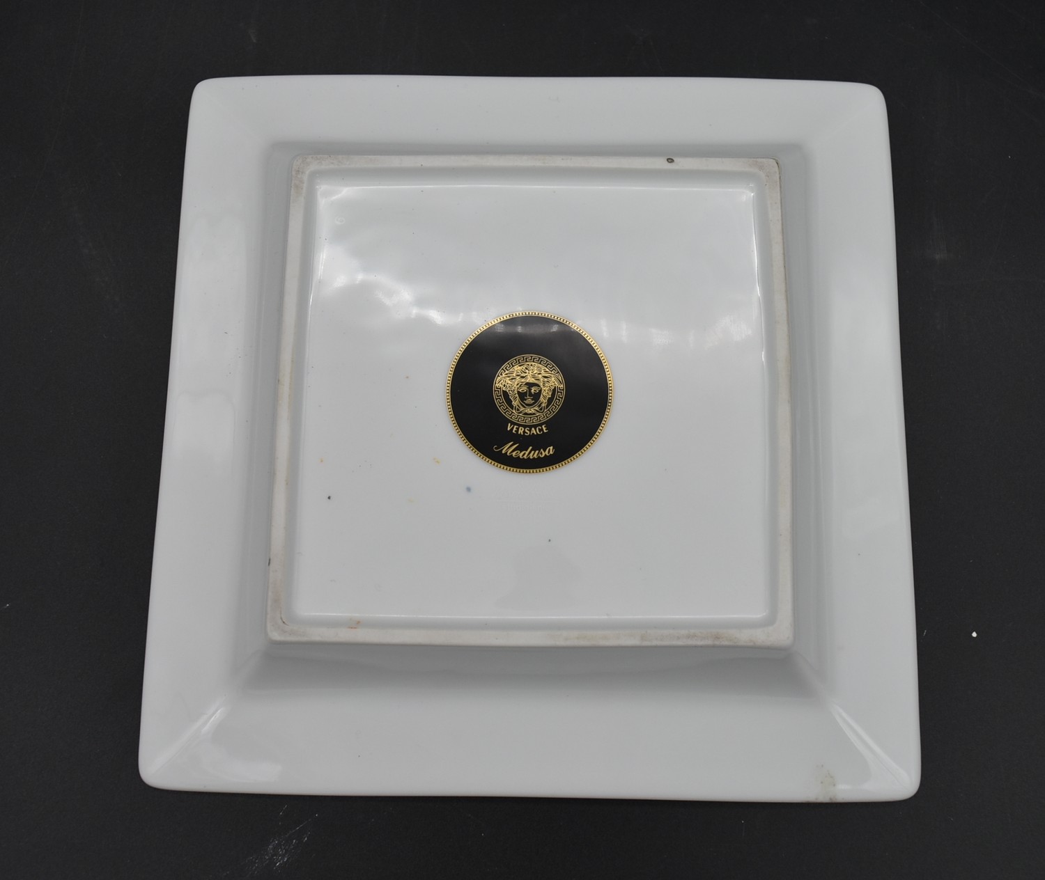 A Versace silver plated picture frame, octagonal glass bowl and a pin dish each with the Versace - Image 13 of 14