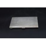 A Continental silver cigarette case with maker's stamp, marked 800, L.13.5 W.8.5cm, weight 166g