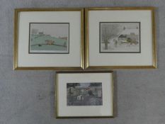 Two framed and glazed signed artist's proof prints by British artist Vincent Haddelsey (1934-