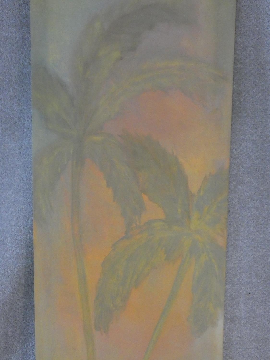 Salvatore Ravo, an oil on canvas, palm trees in Havana, signed, dated, titled and inscribed to the - Image 2 of 5