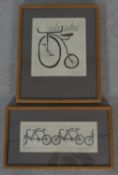 Two framed and glazed limited edition signed etchings by American artist Peter Barger, both of