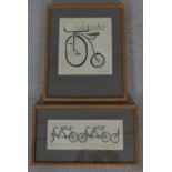 Two framed and glazed limited edition signed etchings by American artist Peter Barger, both of