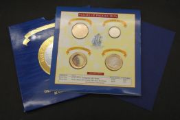 1994 Royal Mint First Trial Strike Bi-Colour £2 Two Pound Coin Set. Included in the pack are the