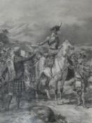 A framed and glazed print of a painting by Scottish artist William Skeoch Cumming (1864 - 1929),