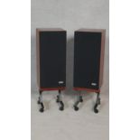 A pair of Celef PE1 speakers on stands by Celef Audio. H.89 W.28 D.32cm
