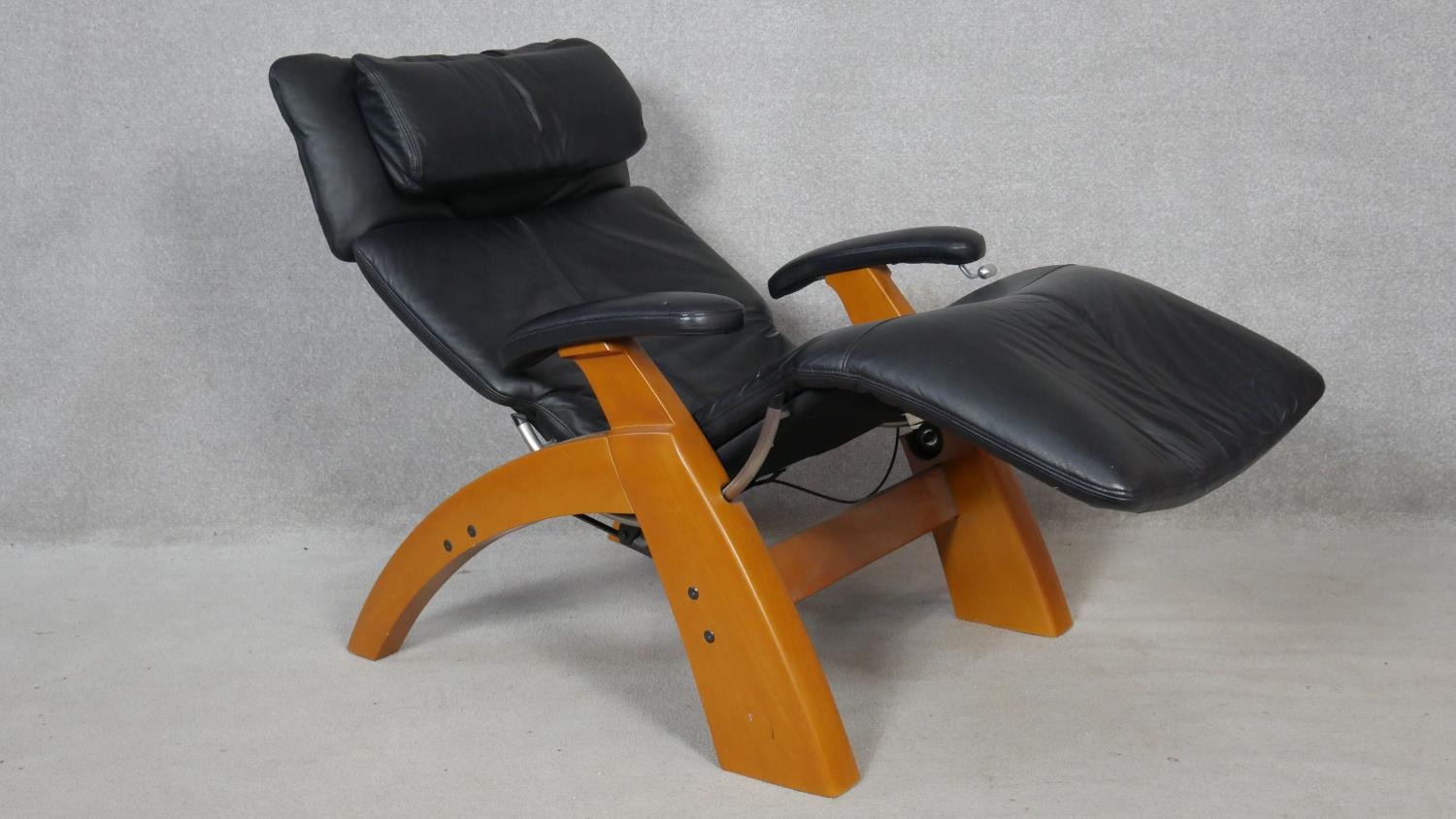 'The Perfect Chair' by Back2, Zero Gravity Recliner in leather upholstery. H.120cm (Fully upright) - Image 3 of 6