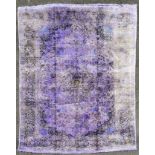 A handmade pure silk cashmere carpet 343cm x 240cm