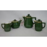 An Apilco porcelain four piece tea and coffee service. H.19cm (Tallest)