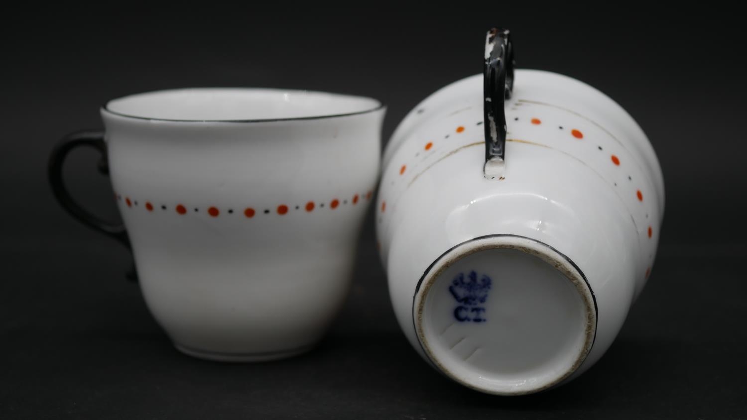 Three Oriental style teapots along with various ceramic items (8). H.14.5cm - Image 14 of 23