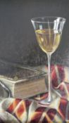 Sabrina Garzelli (B.1968), a gilt framed oil on board, still life, signed. H.47 W.41.5cm