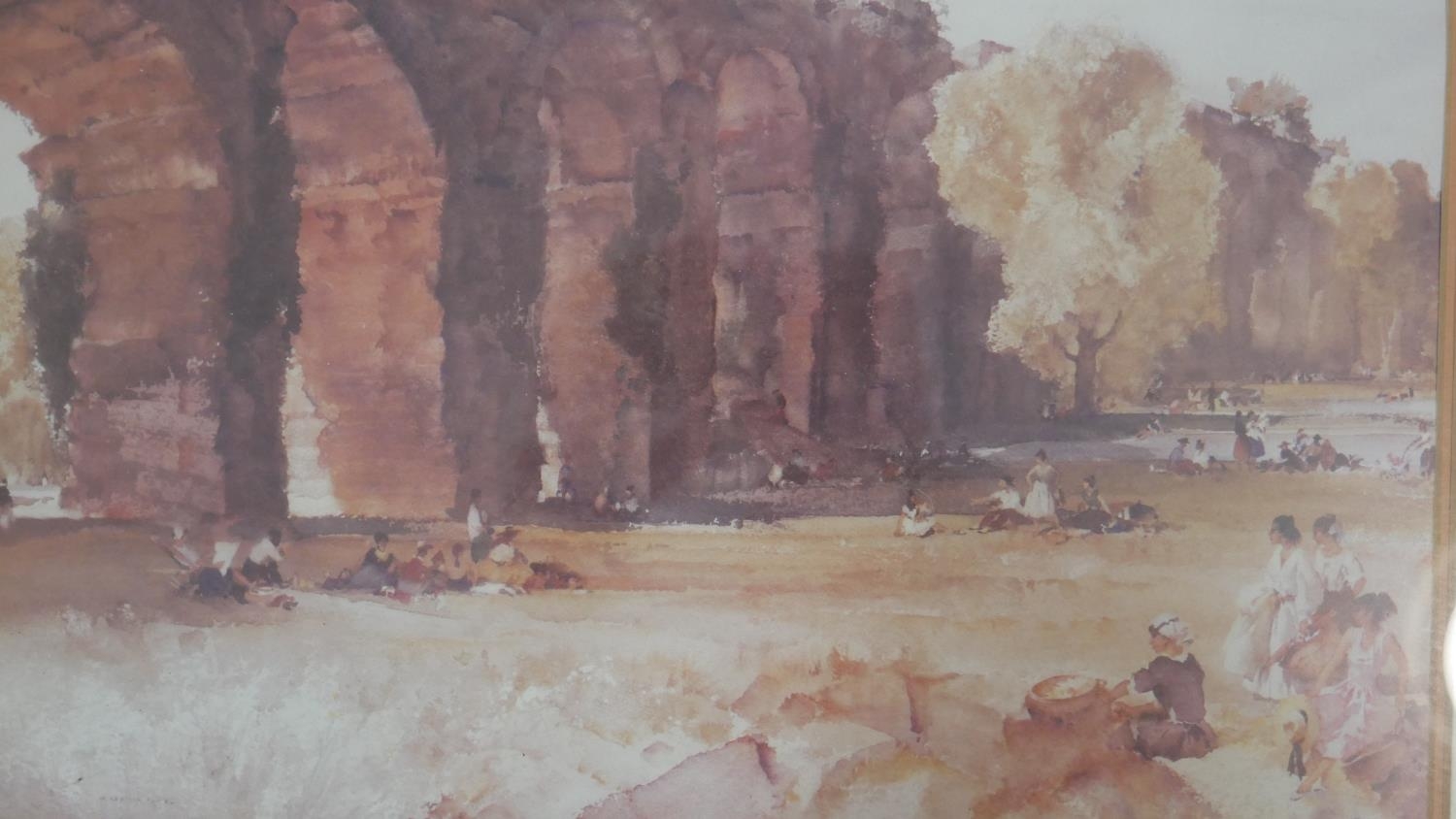 After Sir William Russell Flint, two framed and glazed prints, The Swing in the Chateau and the - Image 7 of 12