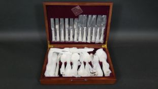 A cased silver plated canteen of cutlery for six settings by Dubarry of Sheffield marked EPNS A1