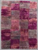 A modern rug with abstract geometric design. L.215 W.152cm