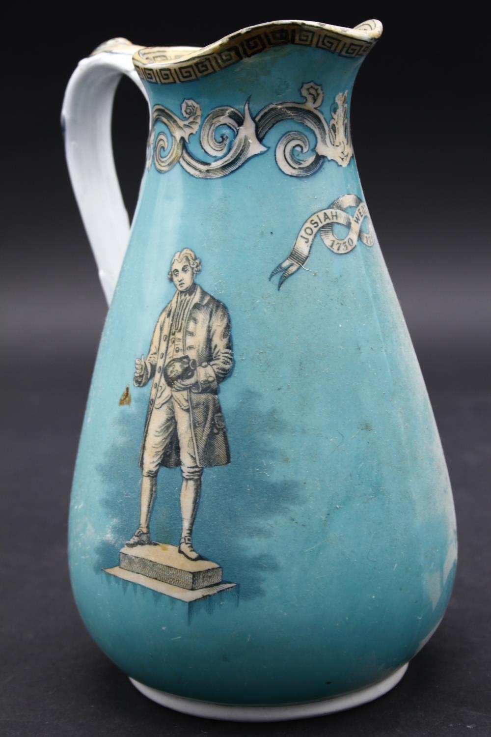 A 19th century Doulton Burslem ewer with gilt and lily decoration, three other examples and a 19th - Image 4 of 16
