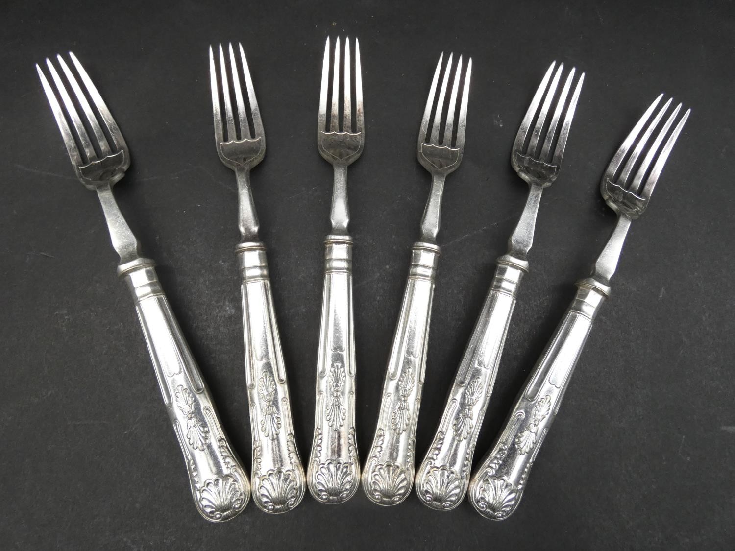 A canteen of King's pattern silver plated cutlery by FC & Co Frank Cobb Sheffield for twelve - Image 12 of 29