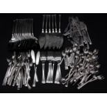 An extensive miscellaneous collection of Christofle cutlery to include knives x35, large forks