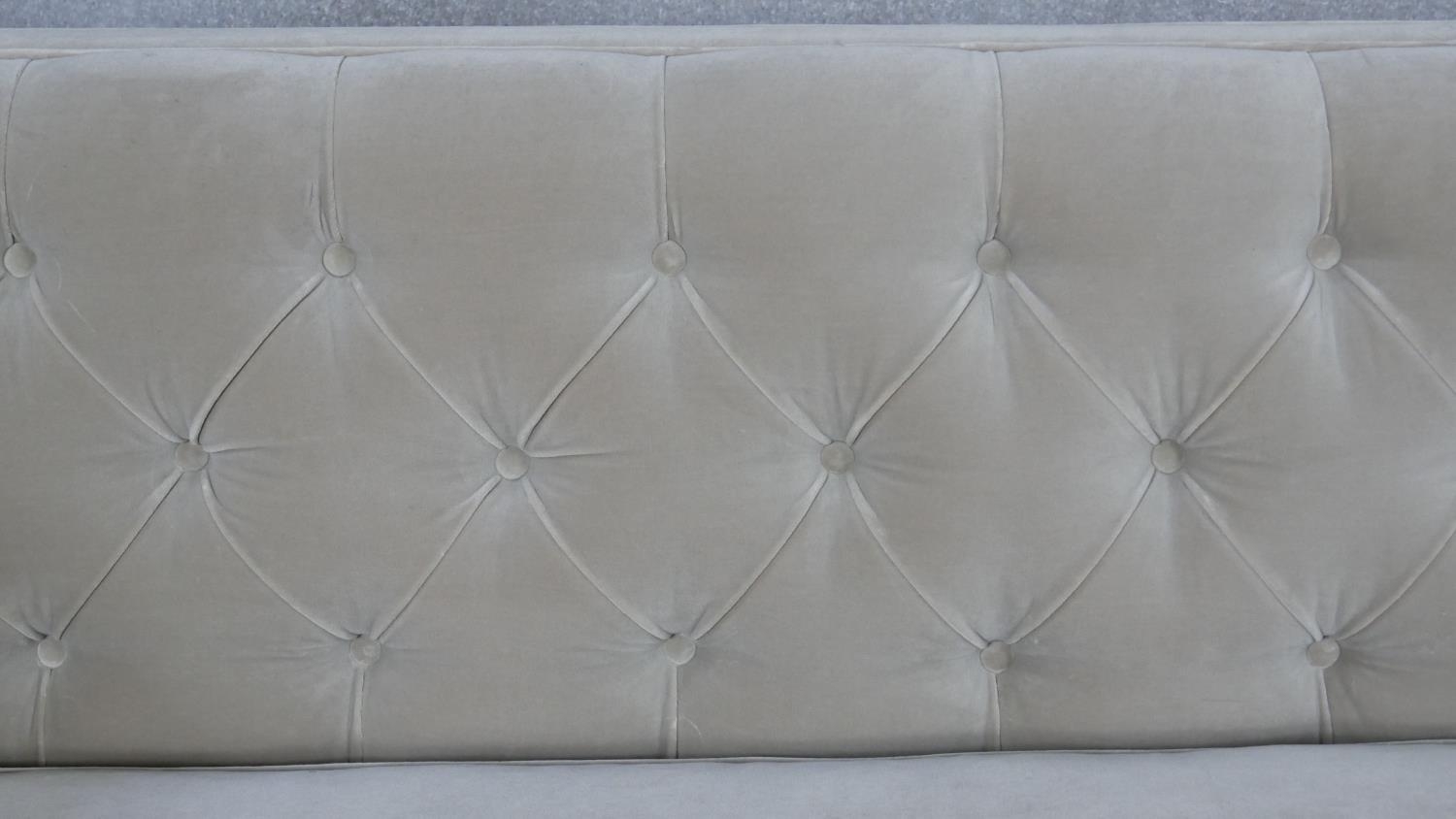 A Bespoke Sofa Company two part sofa in buttoned upholstery. H.75 W.362 D.85cm - Image 2 of 5