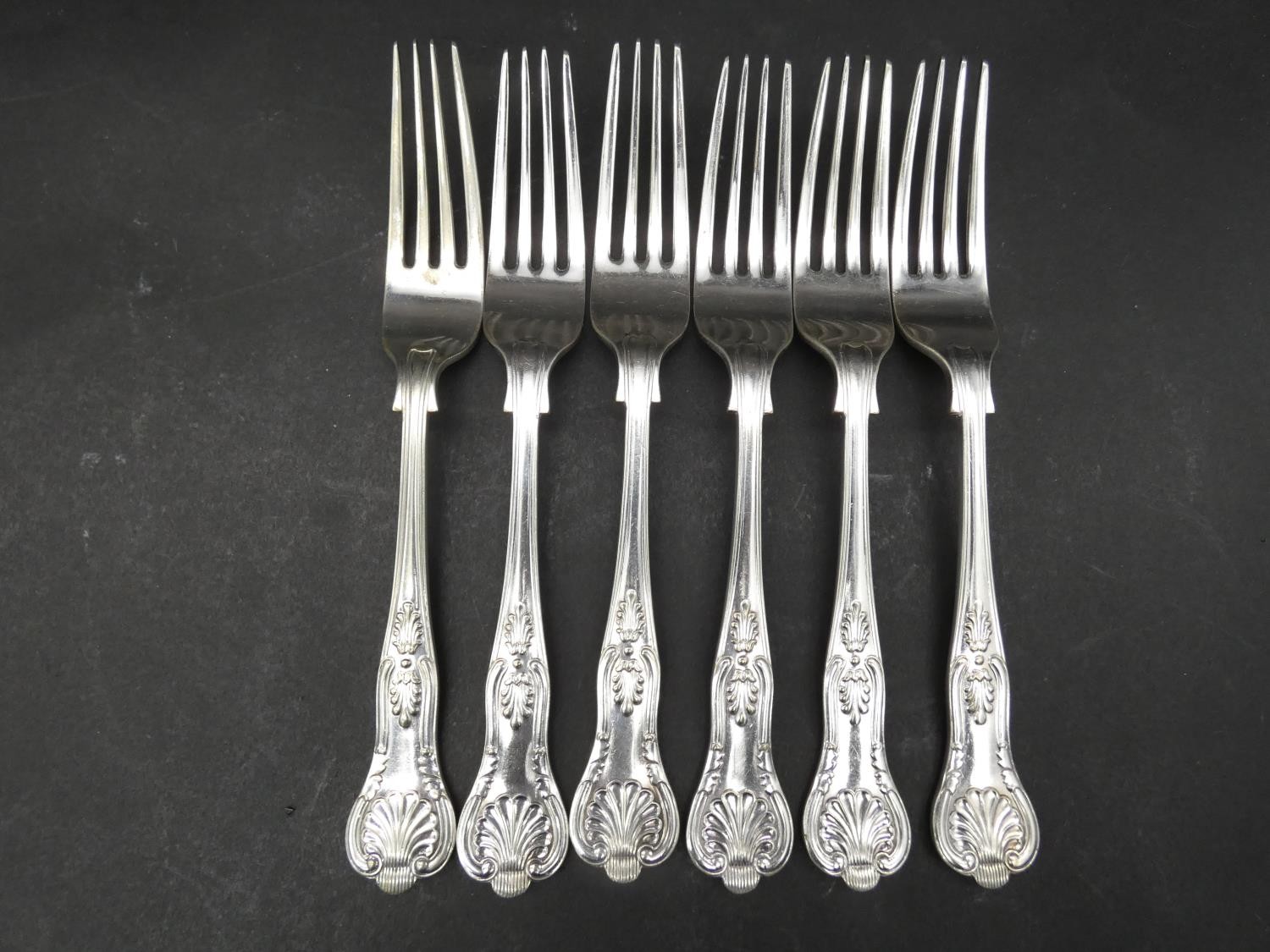 A canteen of King's pattern silver plated cutlery by FC & Co Frank Cobb Sheffield for twelve - Image 13 of 29