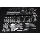 An extensive collection of Christofle cutlery to include forks x12, fish knives x23, small forks