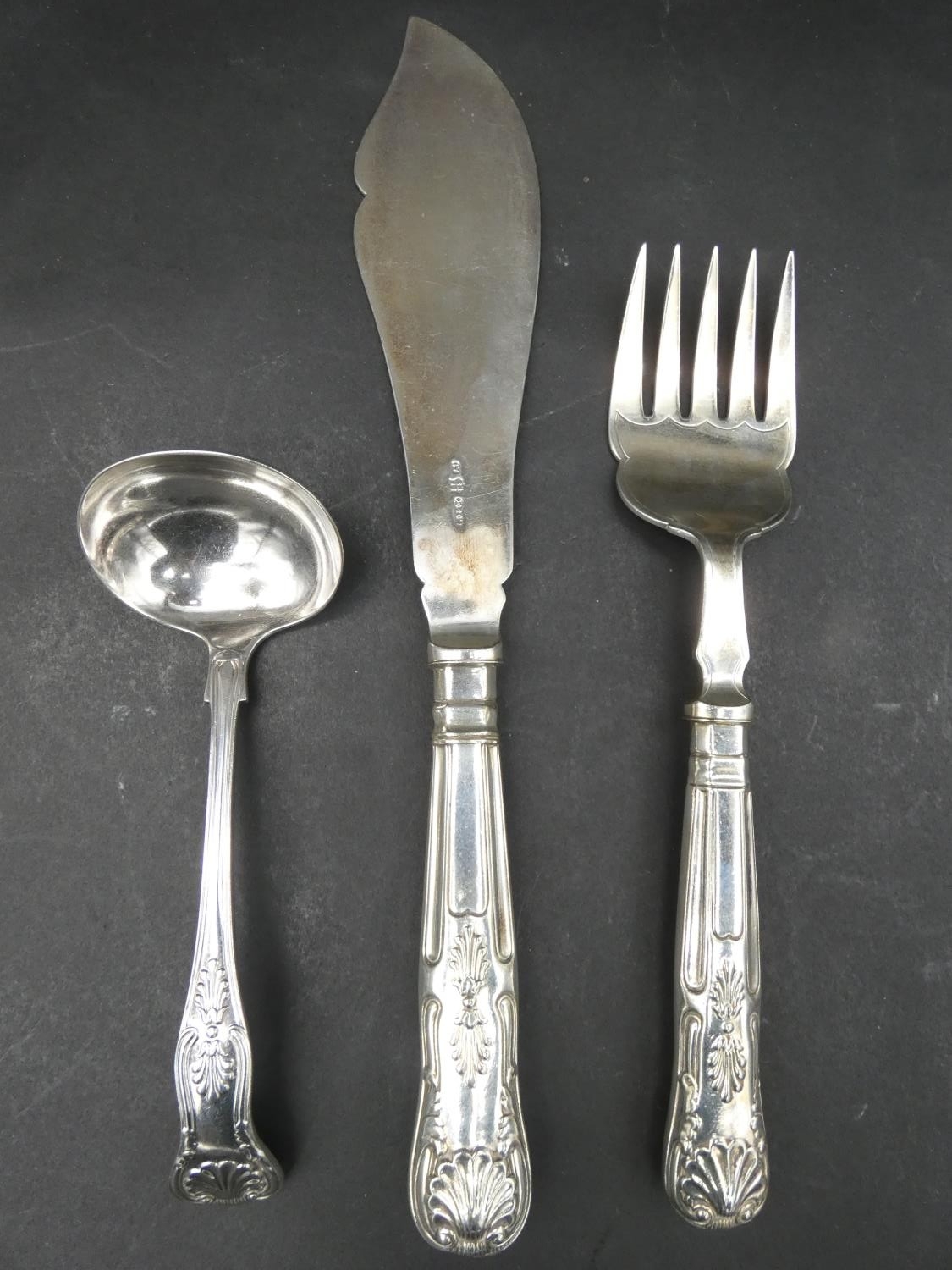 A canteen of King's pattern silver plated cutlery by FC & Co Frank Cobb Sheffield for twelve - Image 6 of 29