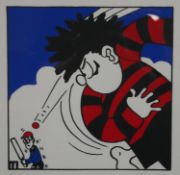 John Patrick Reynolds, a signed limited edition print 1/10, featuring Dennis the Menace. H.58 W.45.