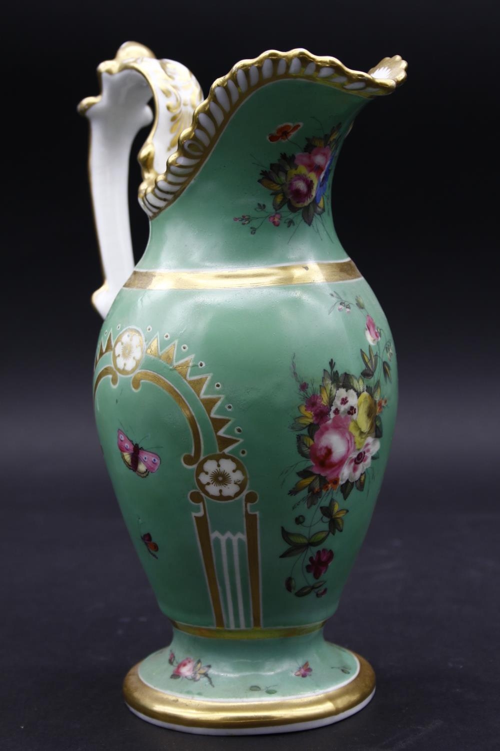 A 19th century Doulton Burslem ewer with gilt and lily decoration, three other examples and a 19th - Image 11 of 16