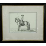 A framed and glazed antique engraving of La Sage engraved by Bernard Picart (1673-1733). H.45 W.52cm