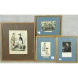 A collection of antique hand coloured engravings. Two prints of watercolours by George Lockhart, a