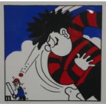 John Patrick Reynolds, a signed limited edition print 1/10, featuring Dennis the Menace. H.58 W.45.