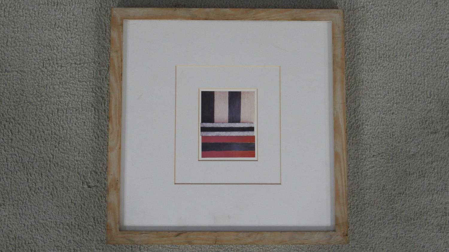 A framed print, Paul 1984 by artist Sean Scully. H.41 W.41cm - Image 2 of 5