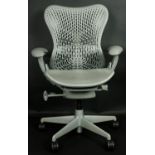 A Herman Miller Mirra 2 Tri-Flex precision office desk chair with maker's mark to the underside. H.