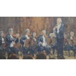 Ronald Morgan (B.1936), oil on board, Mozart Clarinet Concerto, signed with gallery label to the