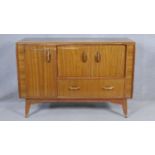 A mid century vintage teak G-Plan sideboard with maker's mark to the inside. H.84 W.122 D.46.5cm