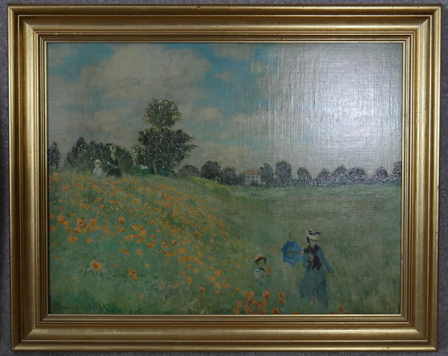 Three various gilt framed prints of French Impressionist works. H.59.5 W.79.5cm (Largest) - Image 3 of 12