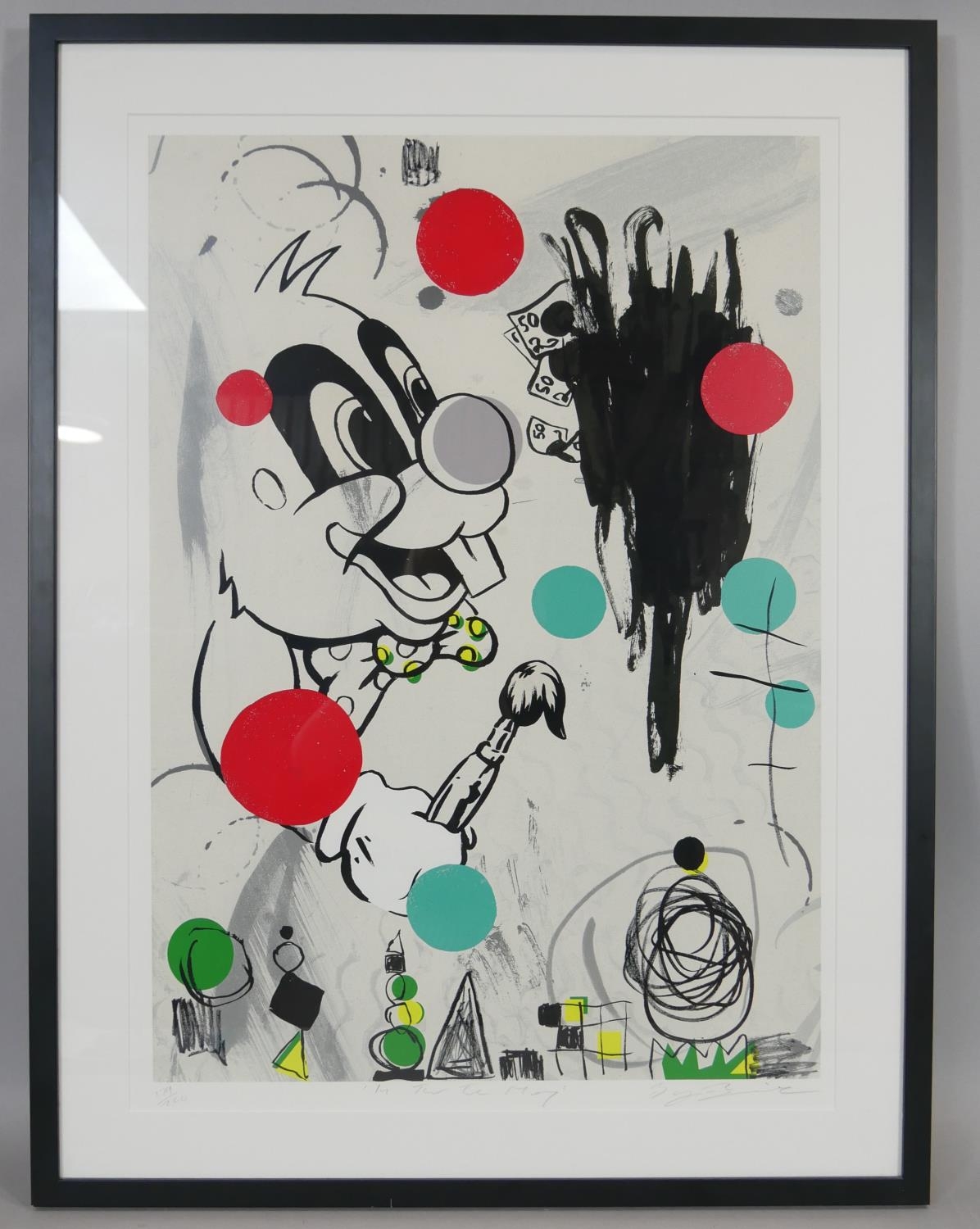 Barry Reigate, British 1971- a framed and glazed abstract cartoon limited edition signed print - Image 2 of 7