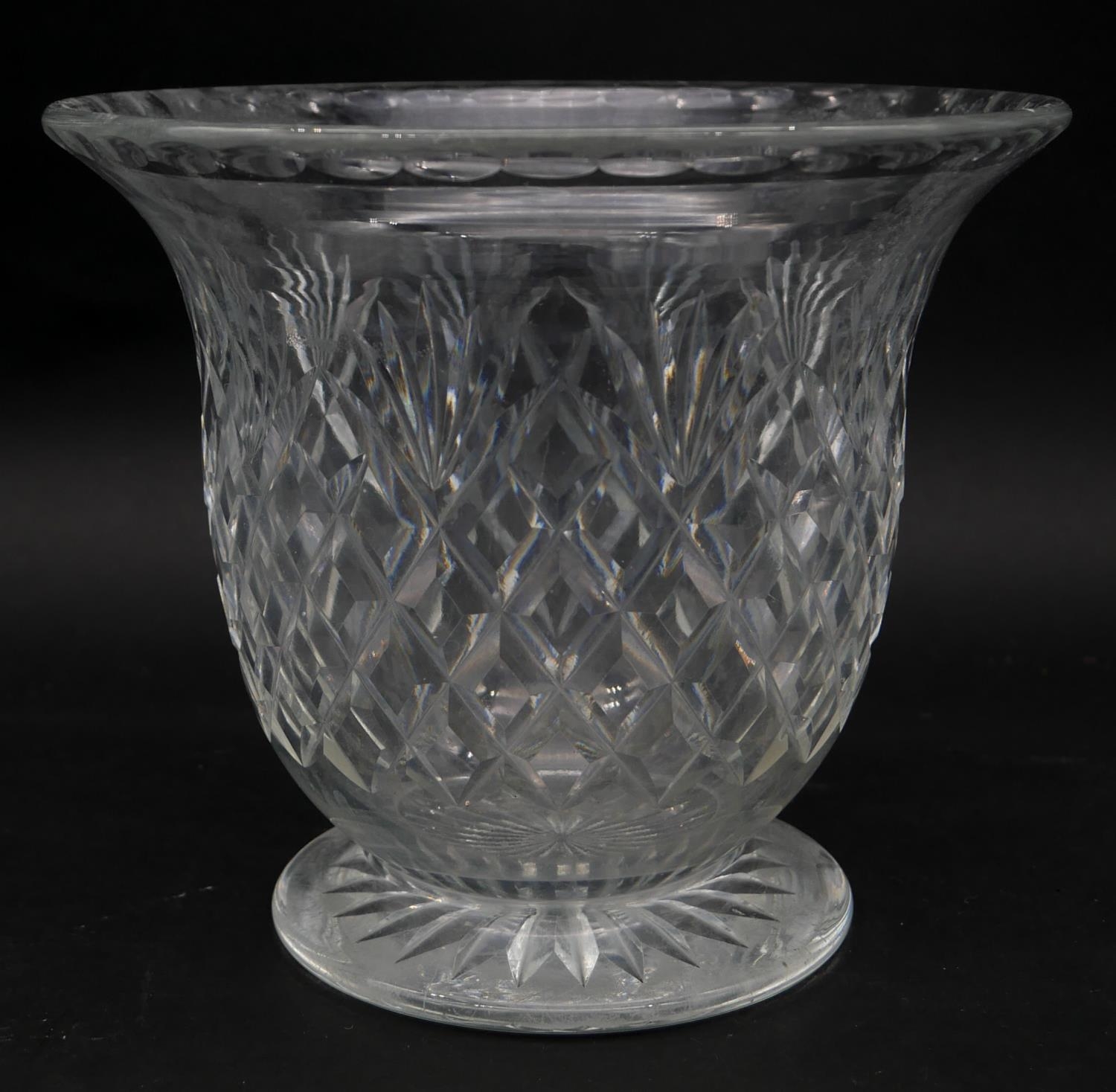 A Limoges hand decorated miniature planter, a Danish floral glazed bulbous vase and other glass - Image 2 of 8