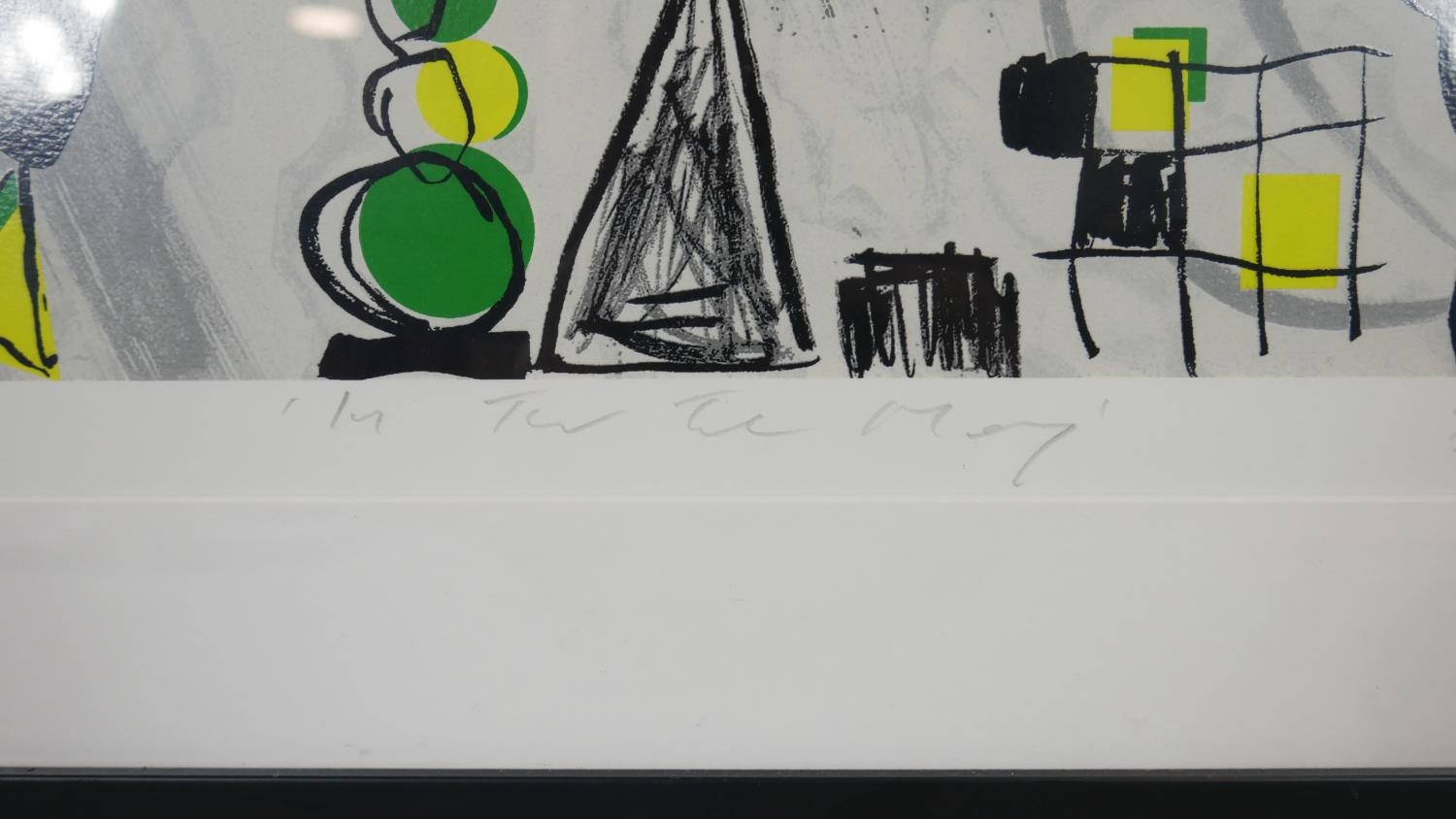 Barry Reigate, British 1971- a framed and glazed abstract cartoon limited edition signed print - Image 3 of 7