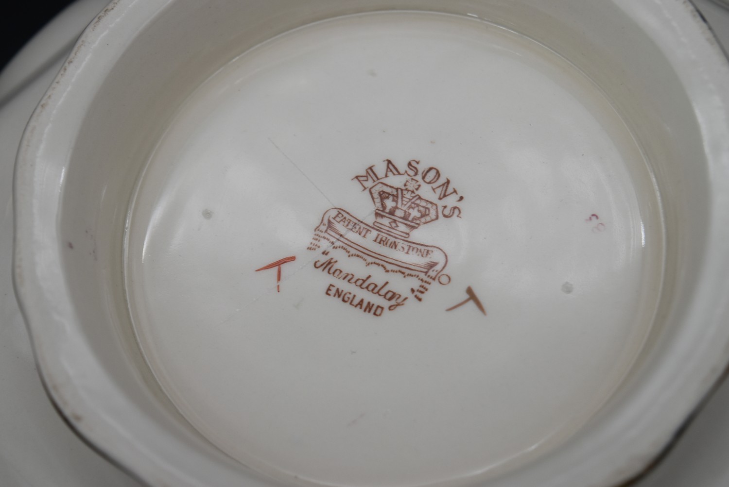 A late 19th century Mason's ironstone bowl, Mandalay, and a matching pail along with a Mason's - Image 3 of 9