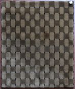 A modern rug with all over lattice design. L.103 W.92cm