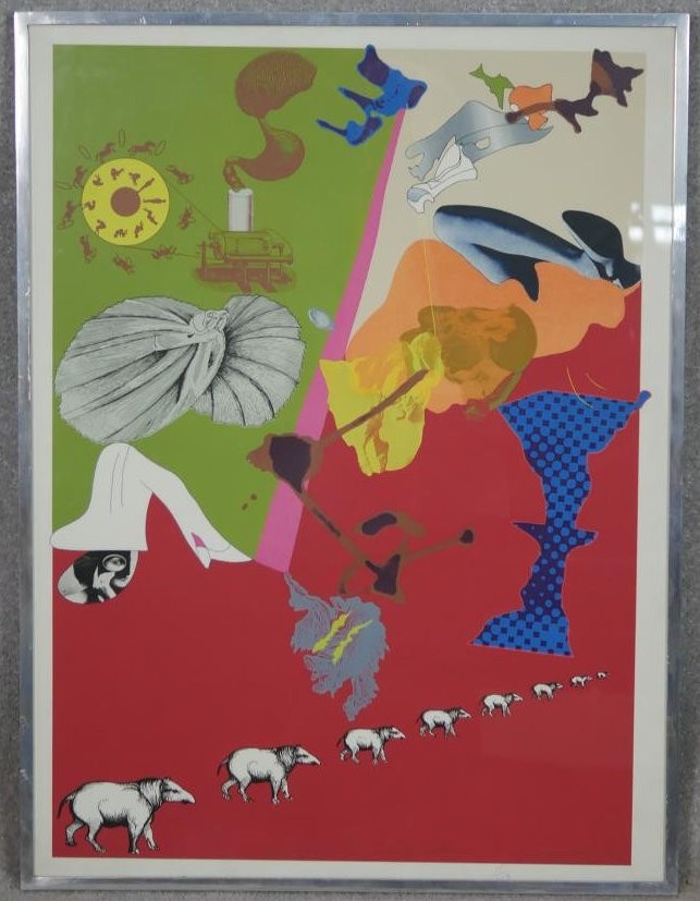 Colin Lanceley (1938 - 2015) A framed and glazed signed limited edition print. Titled; 'Some are - Image 2 of 8